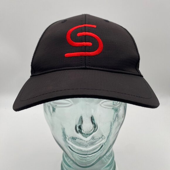 Cap American SUBURBAN Collection Hat Strapback Cap Black Red Embroidered 1948 - Picture 1 of 9